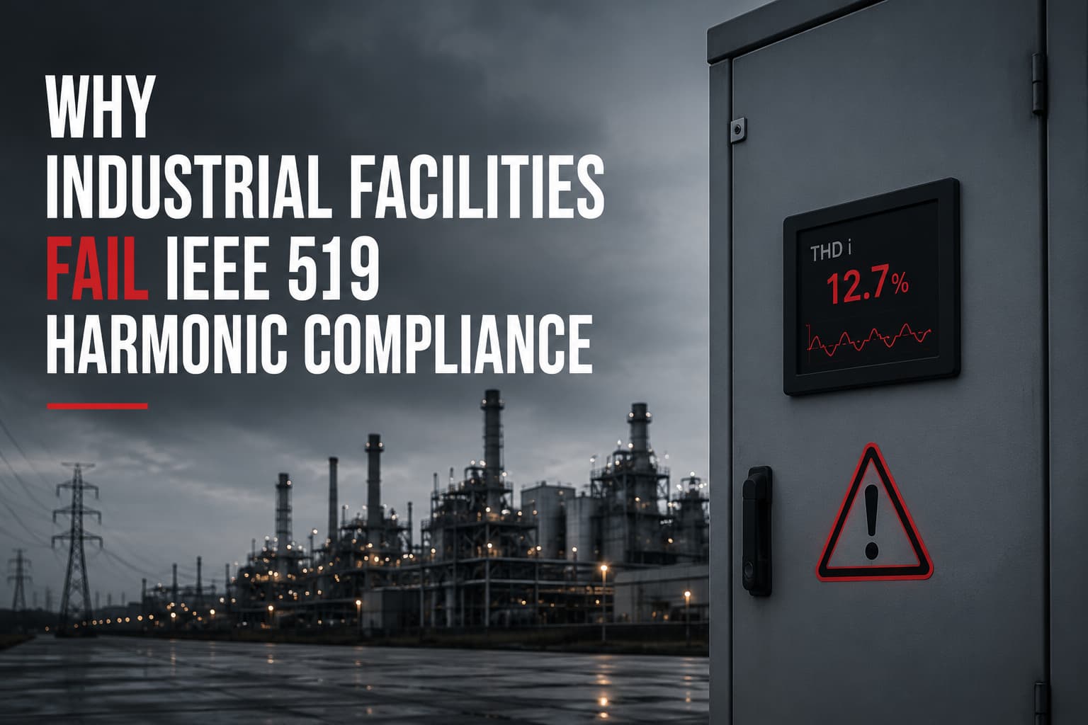 لماذا تفشل المنشآت الصناعية في الامتثال للتوافقيات وفق IEEE 519