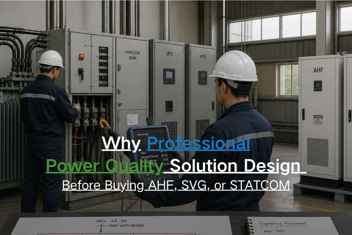 لماذا يجب إجراء تصميم احترافي لجودة الطاقة قبل شراء AHF أو SVG أو STATCOM
