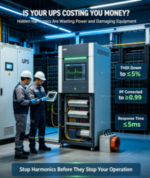 هل يتسبب نظام UPS الخاص بك سراً في تكبيدك المال؟ إليك كيف يمكن لمرشحات التوافقيات النشطة أن تساعد